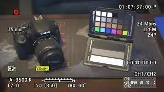 Camera calibration using color chart