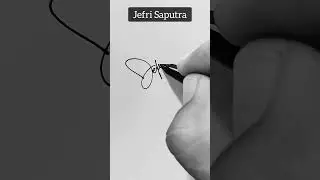 J Signature | How To Create J Signature Style | Jefri Saputra #shorts