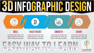 3d inforgraphic design in corel draw | kr graphics world |#coreldrawtutorial  #infographic #learn