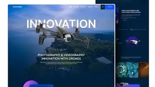 landing page UI design Tutorial I Figma Tutorial (Drone Photography/Videography landing page)