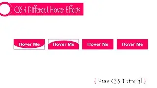 Awesome CSS Button Hover Effects Using Html & CSS | Web_Tutorials