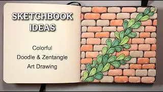 Colorful Doodle 🌸 Satisfying Art Drawing ✍️ Zentangle Wall Doodles