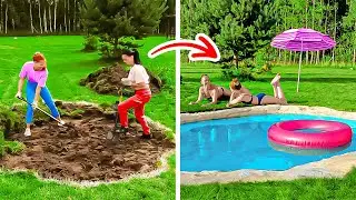 Piscina DIY Fácil y Económica