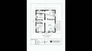 2 bedroom house design / low budget building design / north facing building plan in vastu / InStyle