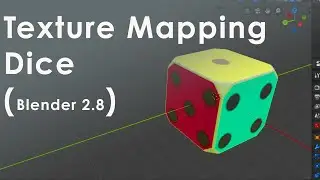 Blender 2.8 texture mapping a dice - basic tutorial