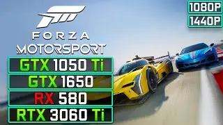 Forza Motorsport 8 Benchmark: GTX 1050 Ti, GTX 1650, RX 580, RTX 3060 Ti