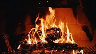 4K UHD Relaxing Fireplace Sounds | Burning and Cracking Fire Sounds | 10 Hours