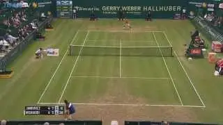 Jerzy Janowicz Mixes It Up - Halle 2015