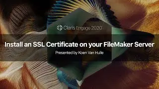 Install an SSL Certificate on your FileMaker Server