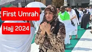 Alhumdulilah 1st Umrah &Jummah Namaz #haji #reels #hajj2024 #2024 #makkah #Azizia #hajjflight