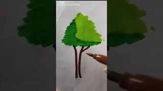 #Tree #Painting #technique #creativeart #Drawing #reels #Love #viralvideo