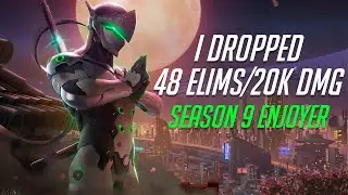 48 ELIMS AND 20K DAMAGE GAME - TOP500 Console Genji Gameplay