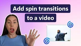 How to add a spin transition to a video (FREE)