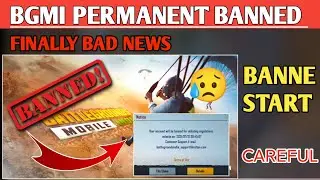 BAD NEWS 😱 Bgmi Permanently Banned In India 🔥 All Bgmi Account Ban Start