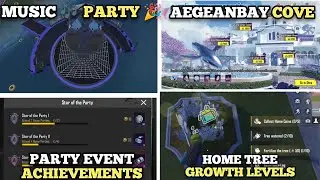 Music party is here 🎉🎶 | AEGEANBAY COVE my home Event Pubg✓ | Home tree new growth function✓ |