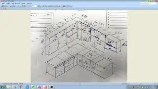 Проектирование Кухни БМ10 в реальном времени с рисунка заказчика