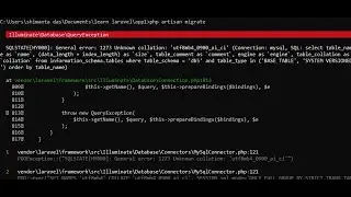 SQLSTATE[HY000]:General error: 1273 Unknown collation: 'utf8mb4_0900_ai_ci' (Connection: mysql error