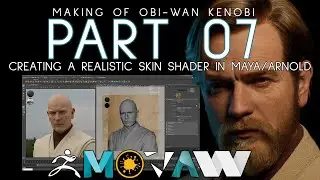 Making of Obi-Wan Kenobi PART07 CREATING A  REALISTIC SKIN SHADER IN MAYA ARNOLD