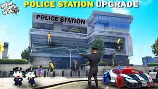 GTA 5 : Franklin Shinchan & Pinchan Upgrade Their Ultimate Police Station GTA 5 !