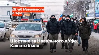 Шествие за Навального в Уфе. Как это было