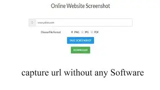 Capture Screenshot Fullpage Website on Online Free to PDF PNG JPG - No Software