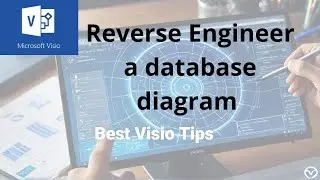 Database diagram reversed engineered in Microsoft Visio 2024