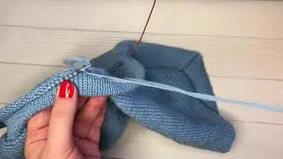 Кетлевание открытых петель 🧶 Кетлевание горловины 🧶 Кетлевка иглой - легко и просто