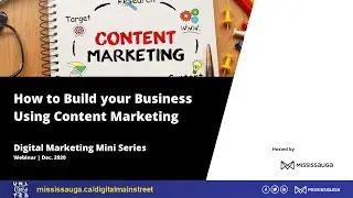 How to Build your Business using Content Marketing - Webinar