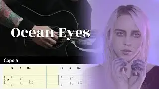 Ocean Eyes - Billie Eilish - Fingerstyle Guitar TAB Chords