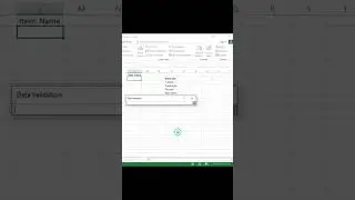 How to use drop down list in excel | data validation | excel video | #viralvideo | #excel | #shorts