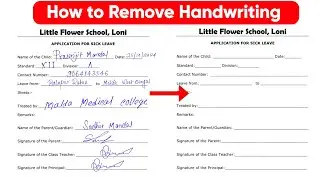 How to remove handwriting from document in mobile | How to clean document text on mobile