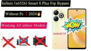 Infinix Smart 8 Plus (x6526) frp Bypass without PC❗️2024🔥/New Method All Infinix Models support …