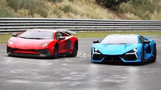 Lamborghini Revuelto vs Lamborghini Aventador SV at Nurburgring Nordschleife