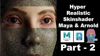 Mastering Hyper Realistic Skin Shader in Maya with Arnold And VFace - 2024 ( Part - 2  )