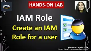 AWS Hands on lab - IAM Role - Create an IAM Role for a user