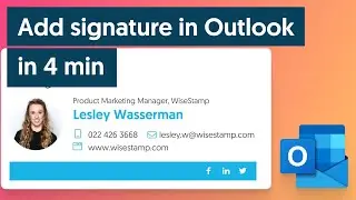 Add email signature in Outlook (with Outlook Signature Creator)