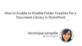 How to Enable or Disable Folder Creation for a Document Library in SharePoint