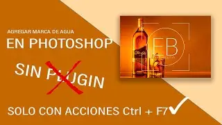 Agregar marca de agua a fotografías en Photoshop sin plugins