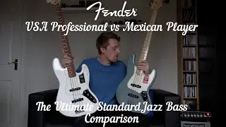 The Ultimate Fender Jazz Bass Comparison: Professional vs Player! USA vs MIM!