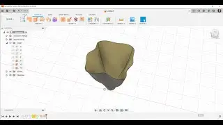 Fusion 360 Make an Organic Vase in the Surface Workspace