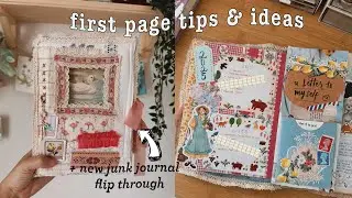 how to start a journal - introduction page ideas - junk journal flip through