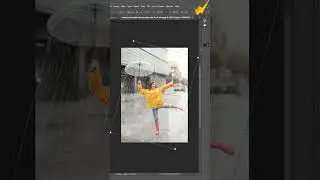 How to create real rain effect in adobe photoshop  #photoshop #trending #shorts_video