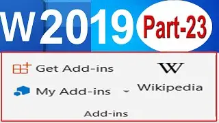 Add-ins in Ms Word | How to use Add-ins in Ms Word in hindi| Add-ins in Ms Word 2019 | 