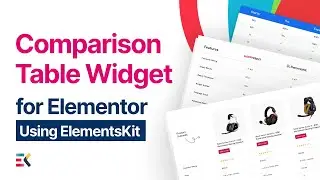 How to Create a Comparison Table Using ElementsKit