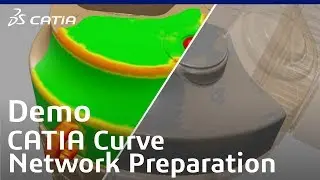 3DEXPERIENCE CATIA | Surface reconstruction - Reverse Engineering | Curve Network Preparation