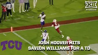 Josh Hoover Connects with Savion Williams for TCU's 1st TD of 2024