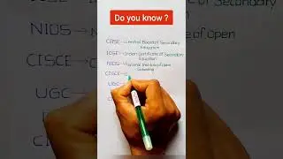 CBSE/ICSE/UGC/NIOS/CISCE/IB/CIE Full Form