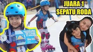 SAMANTHA MENANG LOMBA SEPATU RODA JUARA SATU