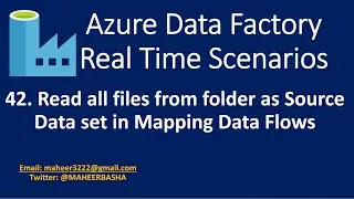 42. Read all files in a folder as a single source in to Mapping data flows in Azure Data Factory