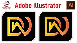 Illustrator Beginner Tutorial: DW Simple Letter Logos Design in Adobe Illustrator